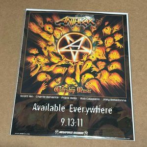 ANTHRAX - WORSHIP MUSIC - 2011 Promo Print Advertisement